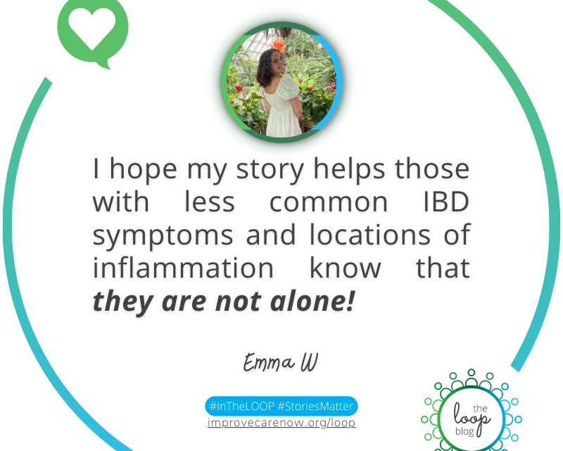 You are not alone if you have less common IBD symptoms or locations of inflammation