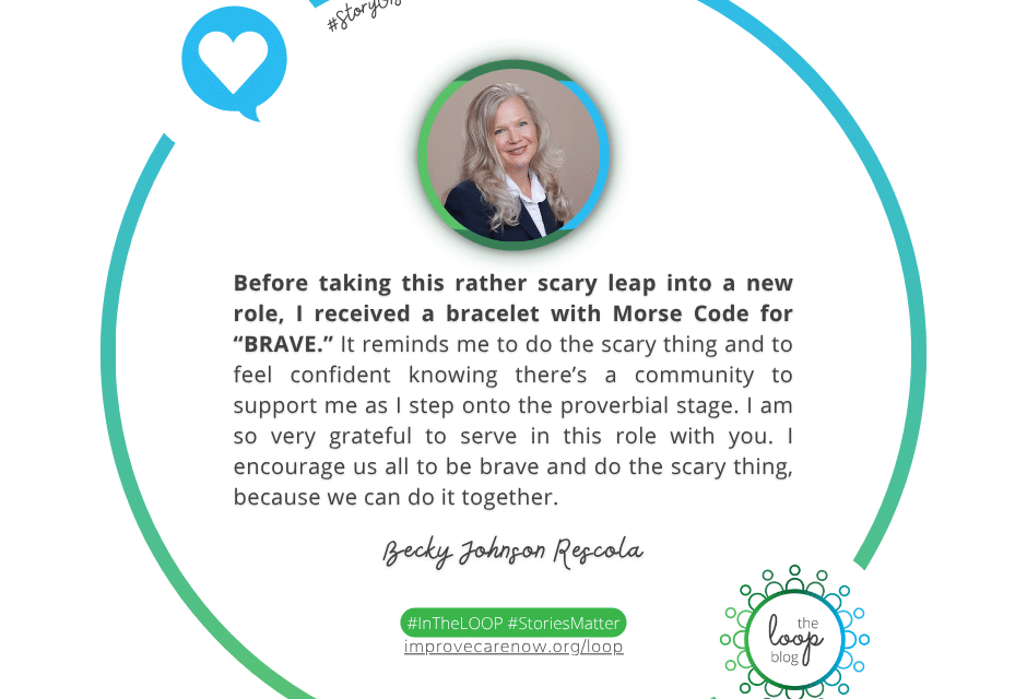 Sometimes, you have to be brave