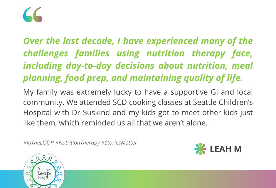 The power of community and accessible resources for families navigating IBD and nutrition therapy – Leah’s Story